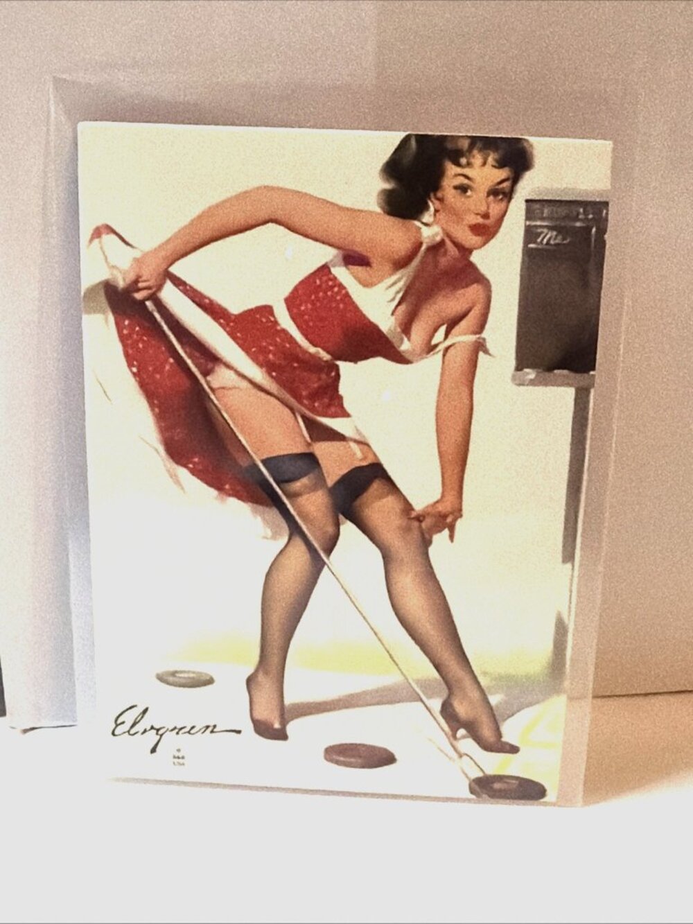 1993 Gil Elvgren Calendar Pinups Card Single #72 Aiming To Please Comic Images